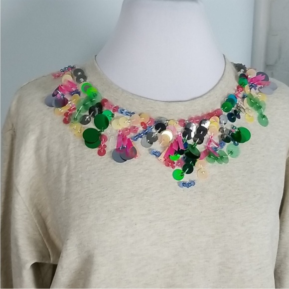 J Crew Embellished Sweatshirt - Picture 3 of 7